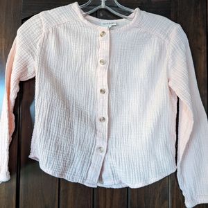 NWOT Cat & Jack Gauze button up girls size 7/8